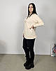 Світшот вільного крою жіночий світло-бежевий. One Size, фото 10