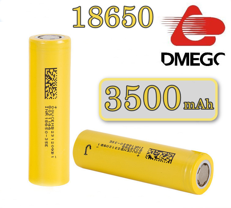 Літій-іонний акумулятор DMEGC 18650-35E 3.7V 3500 mAh, фото 1