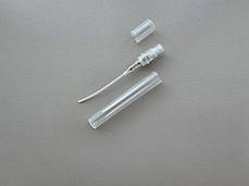 5 - 5.3 мл пробник пластиковий напівпрозорий флакон атомайзер з розпилювачем, фото 3