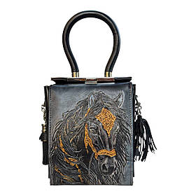 Сумка жіноча шкіряна "Кінь" Silver Taurus 7900.