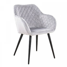 Сірий велюровий стільчик АРНО сучасний стілець для дому кабінету та майстерні