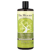 Dr. Woods, Мило Tea Tree Castle з олією ши, придбаним за принципом справедливої торгівлі, 946 мл (32 рідк.