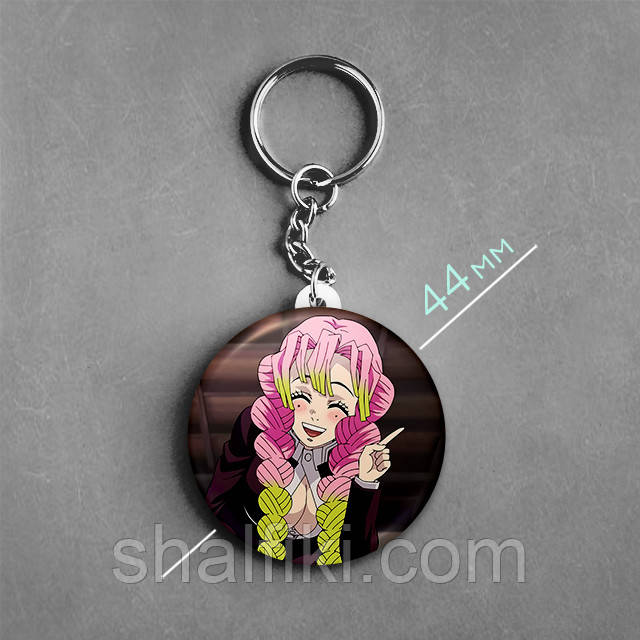 "Міцурі Канродзі (Клинок, який знищує демонів / Demon slayer)" брелок круглий Ø44 мм, фото 1