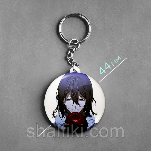 "Федір Достоєвський (Проза бродячих псів / Bungo stray dogs)" брелок круглий Ø44 мм, фото 1