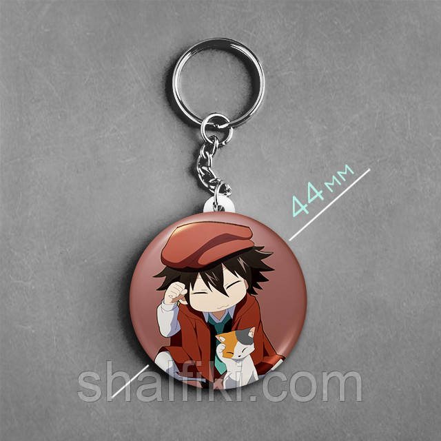 "Едогава Рампо (Проза бродячих псів / Bungo stray dogs)" брелок круглий Ø44 мм, фото 1