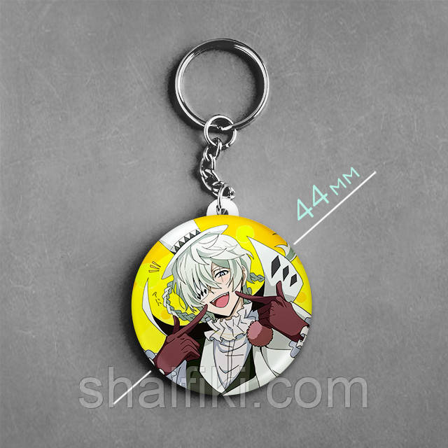 "Микола Гоголь (Проза бродячих псів / Bungo stray dogs)" брелок круглий Ø44 мм, фото 1