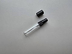 5 мл Олівець скляний прозорий з пластиковим чорним спреєм, флакон, пляшка, атомайзер з розпилювачем