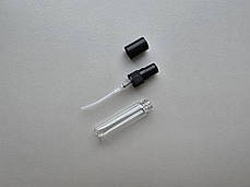 5 мл Олівець скляний прозорий з пластиковим чорним спреєм, флакон, пляшка, атомайзер з розпилювачем, фото 3