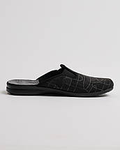 Тапочки чоловічі велюрові Inblu OG4H чорні, фото 4