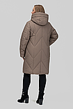Зимове жіноче пальто прямого силуету Альбіна, розміри 50-60, фото 7