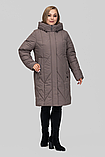 Зимове жіноче пальто прямого силуету Альбіна, розміри 50-60, фото 5