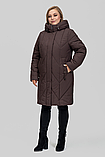 Зимове жіноче пальто прямого силуету Альбіна, розміри 50-60, фото 3