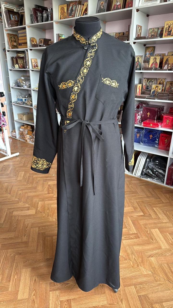 Підрясник на запах, тканина габардин (розмір 46, довжина 123 см), фото 1