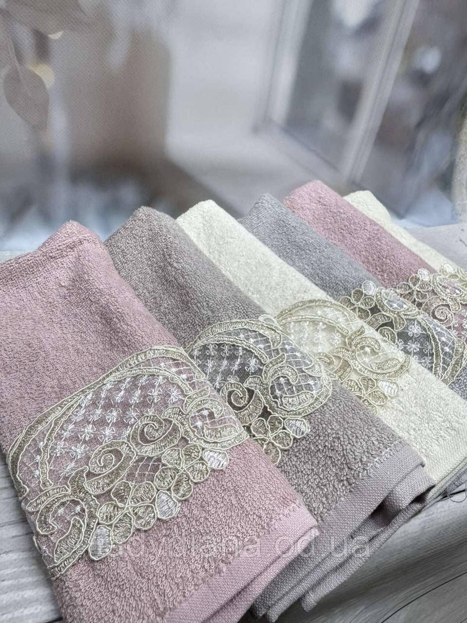 Набір махрових кухонних рушників в упаковці 6 шт 30/50 см натуральні м'які бавовняні якісні Туреччина, фото 1