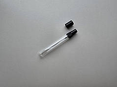 10 мл Олівець скляний прозорий з пластиковим чорним розпилювачем, спреєм, пляшка, флакон, атомайзер