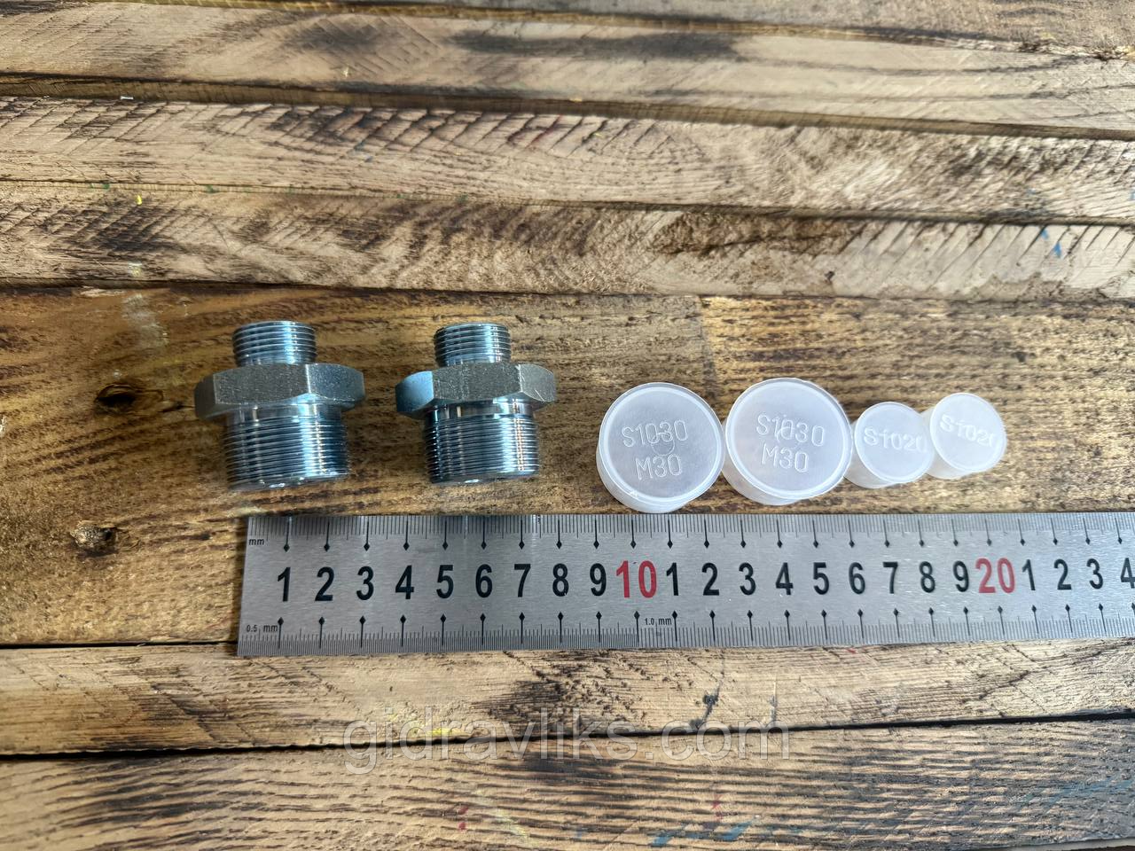 Штуцер НШ32×S24 (S36) (М30×1,5 – М20×1,5), фото 1