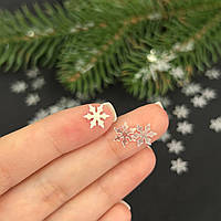 9мм Паєтка сніжинка 5г - біла матова