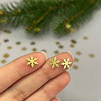 9мм Паєтка сніжинка 5г - золото