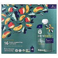 Cerebelly, Organic Baby Puree, Kale, Sweet Potato, Apple with Sunflower Seed Butter , 6 Pouches, 4 oz (113 g)