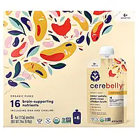 Cerebelly, Organic Baby Puree, Sweet Potato, Pinto Bean, Chicken Broth with Cumin, 6 Pouches, 4 oz (113 g)