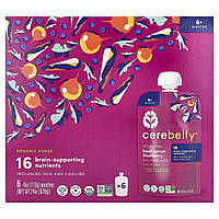 Cerebelly, Organic Baby Puree, Beet, Carrot, Blueberry With Coconut Milk, 6 Pouches, 4 oz (113 g) Each