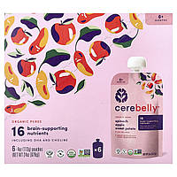Cerebelly, Organic Baby Puree, Spinach, Apple, Sweet Potato, 6 Pouches, 4 oz (113 g) Each
