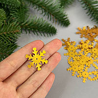 25мм Паєтка сніжинка 5г - золото