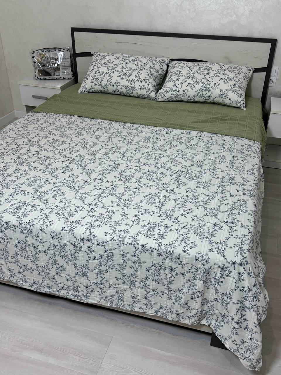 Постільна білизна літня Євро муслін жатка