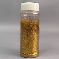 Блискітки декоративні (гліттер), флакон с дозатором 120 мл - золото