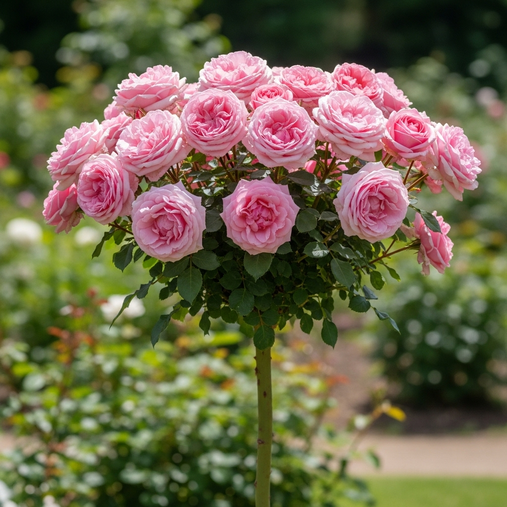 Саджанці троянди флорибунда Марія Терезія на штамбі (Rose Maria Theresia), фото 1