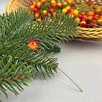 Калина лакова Ø10 мм, для декору - жовто-червона