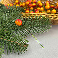 Калина лакова Ø12 мм, для декору - жовто-червона