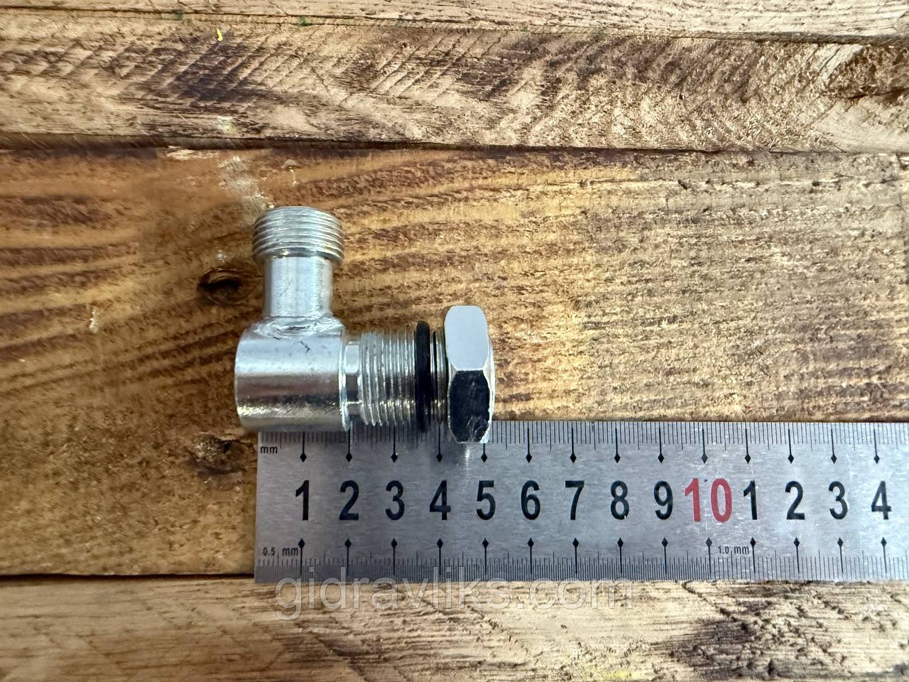 Штуцер кутник S24 з гайкою (M20×1,5 – M20×1,5), фото 1