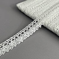 Мереживо натуральне льон 1,8 см - Білий (льон-1176)