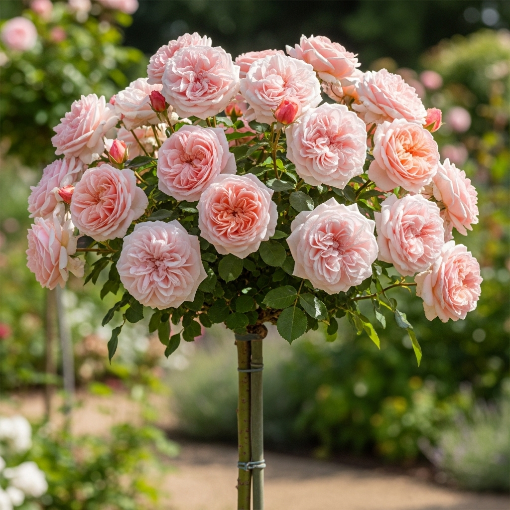 Саджанці чайно-гібридної троянди Джульєтта на штамбі (Rose Juliet), фото 1