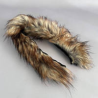 Опушка з еко-хутра фарбована 70 см - під єнота