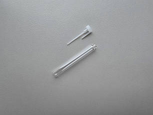 5 мл флакончик прозорий скляний з білим ковпачком пробник тестер фіолка мініатюра для парфумерії, фото 2