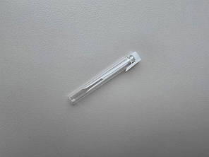 5 мл флакончик прозорий скляний з білим ковпачком пробник тестер фіолка мініатюра для парфумерії, фото 1