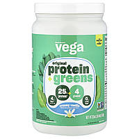 Vega, Premium Protein + SupergreensTM, кремова ваніль, 624 г (1 фунт 6 унцій)