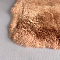 Натуральне хутро кролика фарбоване 56х110 см - капучино