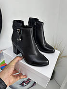 Ботильйони жіночі Battine B5035 чорні шкіряні 36, фото 8