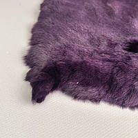 Натуральне хутро кролика фарбоване 56х110 см - фіолет