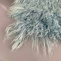 Натуральне хутро лами фарбоване 54х108 см - блакитний