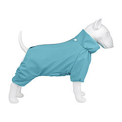Дощовик для собак WAUDOG Clothes, водонепроникний, S30, В 57-59 см, С 44-46 см, блакитний