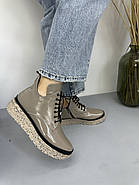 Черевики жіночі GUERO G197-660 Color 028 BATTAL бежеві лакові, фото 5