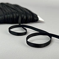 Резинка для бретель плоска 6 мм - чорний