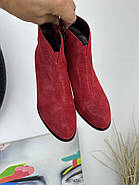 Ботильони жіночі Battine B4092 червоні на середньому каблуці 36, фото 7