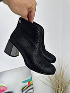 Ботильйони жіночі BATTINE B4092-Black лазерна шкіра 36, фото 7