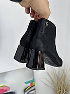 Ботильйони жіночі BATTINE B4092-Black лазерна шкіра 36, фото 8