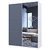 Шафа купе Doros G-Caiser Білий Графіт 1 ДСП / 1 дзеркало 180х60х240 (42005092), фото 4